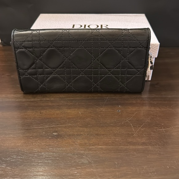 Dior Cannage Black Lambskin Wallet on a Chain WOC - Picture 5 of 11